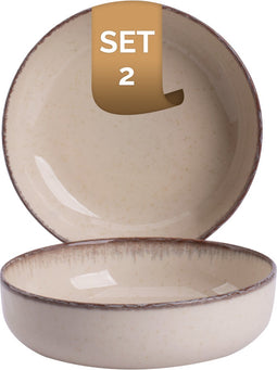 Palmer Schaal Antigo 15 cm 47 cl Crème Porselein 2 stuks