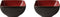 Palmer Schaal Lava 14 x 14 cm 60 cl Bruin Rood Stoneware 2 stuks