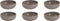 Palmer Schaal Sandy Loam 12 cm 30 cl Grijs Stoneware 6 stuks