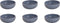 Palmer Schaal Sandy Loam 12 cm Blauw Stoneware 6 stuks