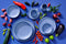 Palmer Schaal Sandy Loam 12 cm Blauw Stoneware 6 stuks