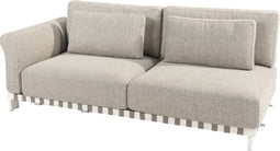Paloma modular 2-zitsbank rechterarm wit