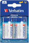 Verbatim D-alkalinebatterijen - Alkaline - 61,5mm x 34,2mm x 34,2mm - 134g