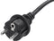 Exin stekkerdoos - 4-voudig - spatwaterdicht IP44 - zwart