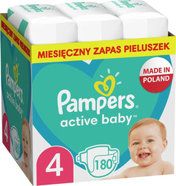 Pampers Active Baby Monthly Pack Boy/Girl 4 180 pc(s)