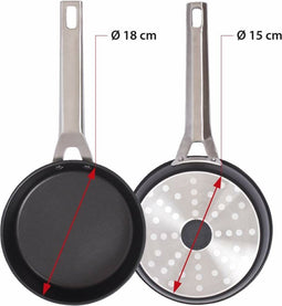 Pan Valira AIRE Zwart (Ø 18 cm)