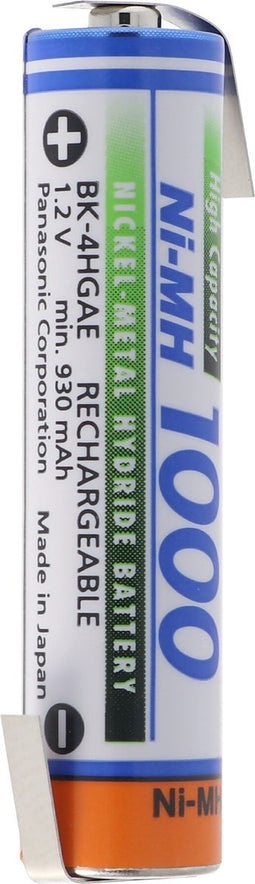 Panasonic BK-4HGAE Micro AAA HR-4U NiMH-batterij met Z-vormige soldeerlip