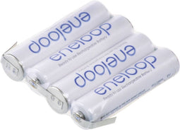 Panasonic eneloop Reihe F1x4 Accupack Aantal cellen: 4 Batterijgrootte: AAA (potlood) Z-soldeerlip NiMH 4.8 V 750 mAh