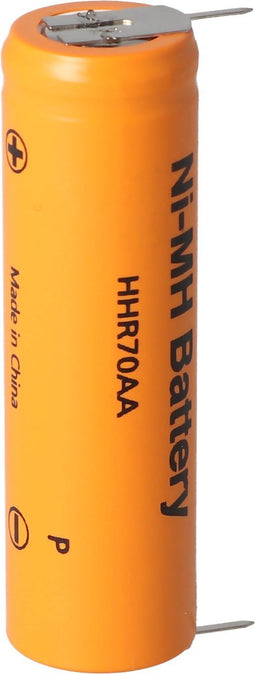 Panasonic Flat Top HHR-70AA NiMH-batterij 1,2V 700mAh, Mignon AA-batterij met printaansluiting op plus en min