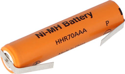 Panasonic Flat Top HHR-70AAAE4 NiMH-batterij 1,2 V 700 mAh / AAA met soldeerlip U-vorm