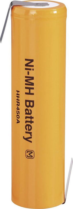Panasonic HHR450A-LF Speciale oplaadbare batterij 4/3 FA Z-soldeerlip NiMH 1.2 V 4500 mAh