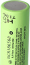 Panasonic NCR18650B Li-ion accu zonder kop, platte 65,3x18,5mm 3,6-3,7V 3400mAh voor laagspanningstoepassingen
