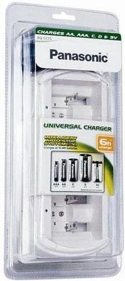 PANASONIC Univerzální nabíječka BQ-CC15E/1B (bez baterií) AA/AAA +/- 3-8h (Blistr 1ks)