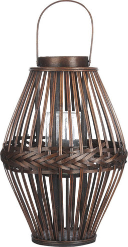 PANAT - Lantaarn - Donkerhout - 43 cm - Bamboe