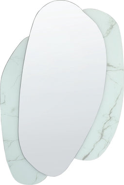 PANNES - Wandspiegel - Wit - 80 x 117 cm - Glas