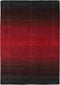Panorama Black Red Vloerkleed - 60x90 - Rechthoek - Laagpolig Tapijt - Modern - Rood, Zwart