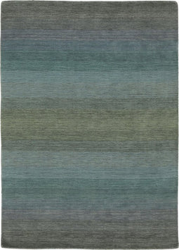 Panorama Grey Blue Vloerkleed - 140x200 - Rechthoek - Laagpolig Tapijt - Modern - Meerkleurig