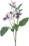 Pansy spray lavender 65 cm kunstbloem