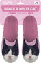 Pantoffel Kat Zwart-Wit 39-42