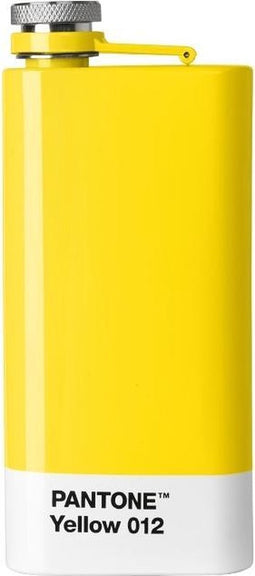 Pantone Heupfles - RVS - 150 ml - Yellow 012 C