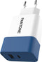 Pantone PT-PDAC02N oplader voor mobiele apparatuur Smartphone, Tablet Blauw, Wit AC Snel opladen Binnen