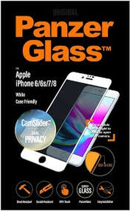 PanzerGlass Camslider Gehard Glas Privacy Screenprotector voor Apple iPhone 6 - Zwart
