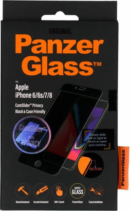 PanzerGlass Case Friendly Gehard Glas Privacy Screenprotector voor Apple iPhone 6 - Zwart