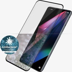 PanzerGlass Case Friendly Gehard Glas Ultra-Clear Screenprotector voor OPPO Find X3 - Zwart