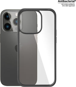 PanzerGlass - ClearCase - antibacteriële case voor iPhone - 14 - Pro - transparant - en - zwart