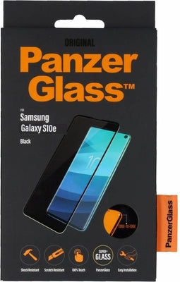 PanzerGlass Edge to Edge Screenprotector geschikt voor Samsung Galaxy S10e Glazen Screenprotector - Case Friendly - Zwart