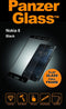 PanzerGlass Gehard Glas Ultra-Clear Screenprotector Geschikt voor Nokia 6 - Zwart