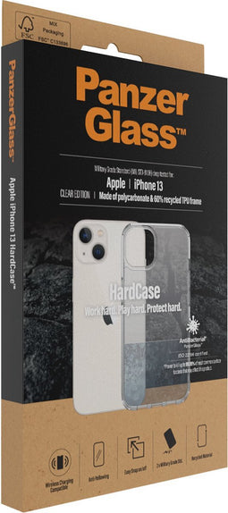 PanzerGlass HardCase Apple iPhone 13 Hoesje Back Cover Transparant