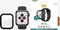 PanzerGlass Hoesje geschikt voor Apple Watch 4 - 40 mm Hardcase Hoesje | PanzerGlass Full Body - Zwart