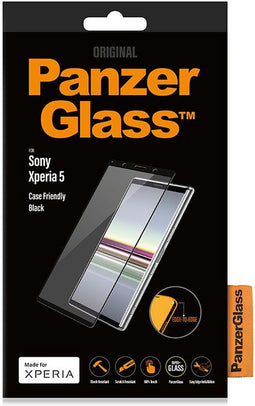 PanzerGlass Premium Case Friendly Glazen Screenprotector Zwart Sony Xperia 1