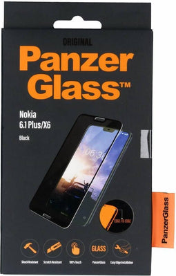 PanzerGlass Premium Glazen Screenprotector Nokia 6.1 Plus / X6 - Zwart
