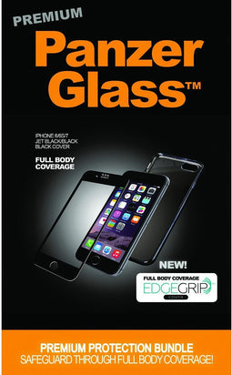 PanzerGlass PREMIUM iPhone 6/6s/7 Bk w. Matt Bk EdgeGrip Cov