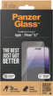 PanzerGlass Screenprotector geschikt voor Apple iPhone 15 Plus Glazen | PanzerGlass Ultra-Wide Fit Screenprotector - Case Friendly + Installatie Frame - Zwart