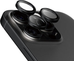 PanzerGlass Screenprotector geschikt voor Apple iPhone 16 Pro Glazen | PanzerGlass Ceramic Hoops Camera Lens Protector - Case Friendly