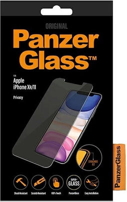 PanzerGlass Screenprotector geschikt voor Apple iPhone XR Glazen | PanzerGlass Standard Fit Screenprotector Privacy - Case Friendly