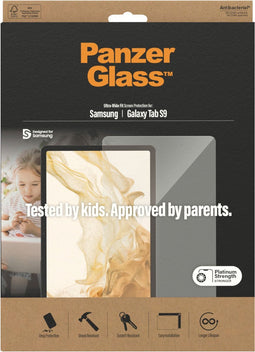 PanzerGlass Screenprotector geschikt voor Samsung Galaxy Tab S9 FE Glazen | PanzerGlass Ultra-Wide Fit Screenprotector - Case Friendly