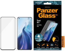 PanzerGlass Screenprotector geschikt voor Xiaomi Mi 11 Glazen | PanzerGlass Edge to Edge Screenprotector - Case Friendly - Zwart