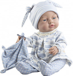 Paola Reina Bebitos babypop blank meisje met blauwe ogen 42cm