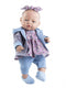Paola Reina Bebitos babypop blank meisje met blauwe ogen en jasje 42cm