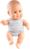 Paola Reina Puppegie blank jongen gekleed (met ondergoed) 22cm