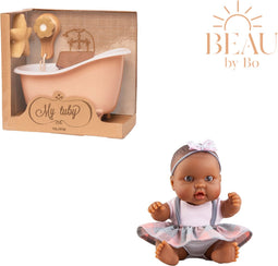 Paola Reina Puppegie Hebe pop + Mrs Ertha Tubby Poppenbadje Coral