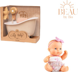 Paola Reina Puppegie Jana pop + Mrs Ertha Tubby Poppenbadje Ivory