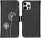 iMoshion Hoesje Geschikt voor iPhone 12 Pro / 12 Hoesje Met Pasjeshouder - iMoshion Design Softcase Bookcase - Wit / Zwart / Dandelion