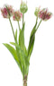 Papegaai tulp - 40cm - roze - 5 stelen - kunst tulpen - tulpenboeket - nep tulp - tulpen boeket - tulpen die net echt lijken