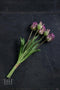 Papegaai tulpenboeket - kunst tulpen - 40cm - 5 stelen - paars- nep tulpen - kunst boeket - kunstbloemen - nep tulpen