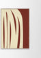 Paper Collective - Poster - Stacked Lines 02 - Nina Bruun - 50x70cm - excl. kader
